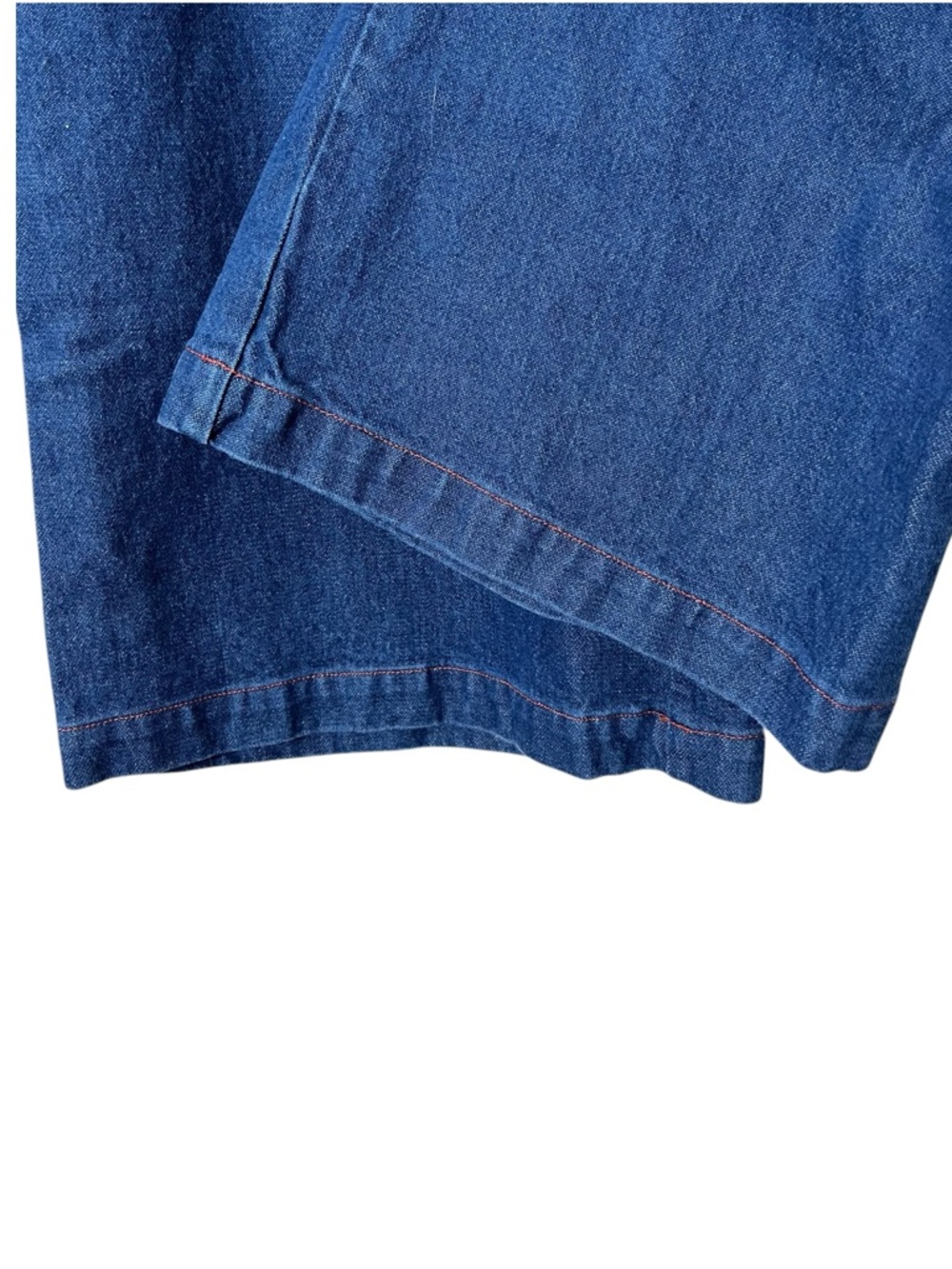 Big Bud Press Wide Leg Trousers Women’s Medium Petite Indigo Dark Wash Retro - Picture 8 of 12